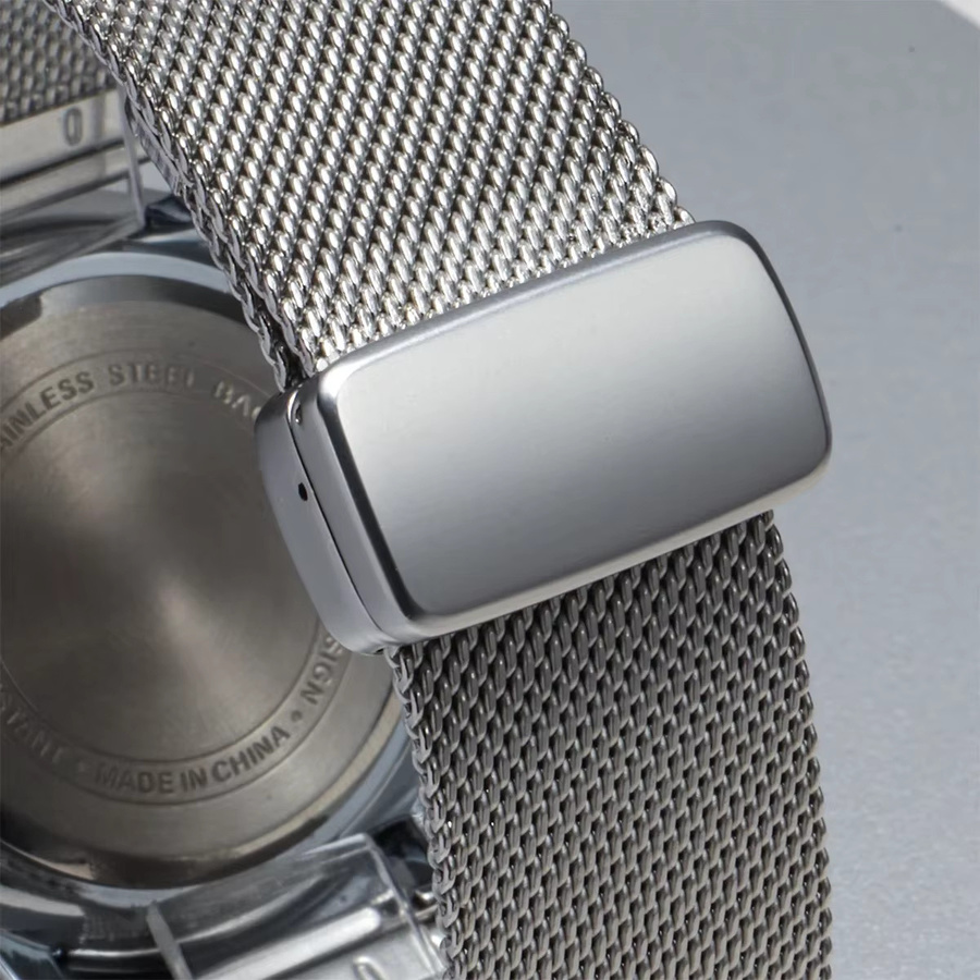 FancyWrist Uhrenarmband Milanaise, Edelstahl, Silber - Bild 3
