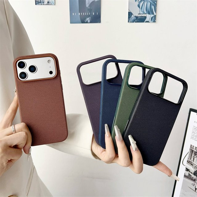 NMEGOU Magnetische Tech-Stoff Handyhülle für iPhone 17 16 Pro Max und iPhone 17 16 Pro in Blau mit MagSafe Kompatibilität und stoßfestem Schutz - Bild 1