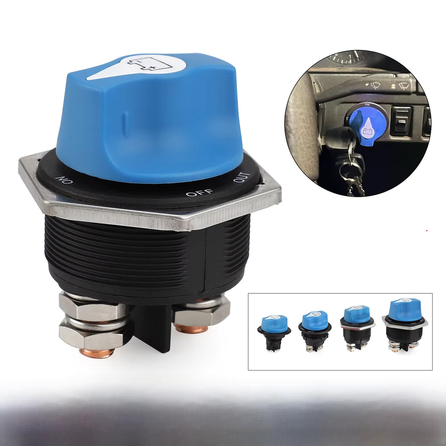 MINESPEED DC Trennschalter Power Isolator Cut Off Schalter Kit in Blau für Auto, Lkw, Motorrad und Boot - Bild 6