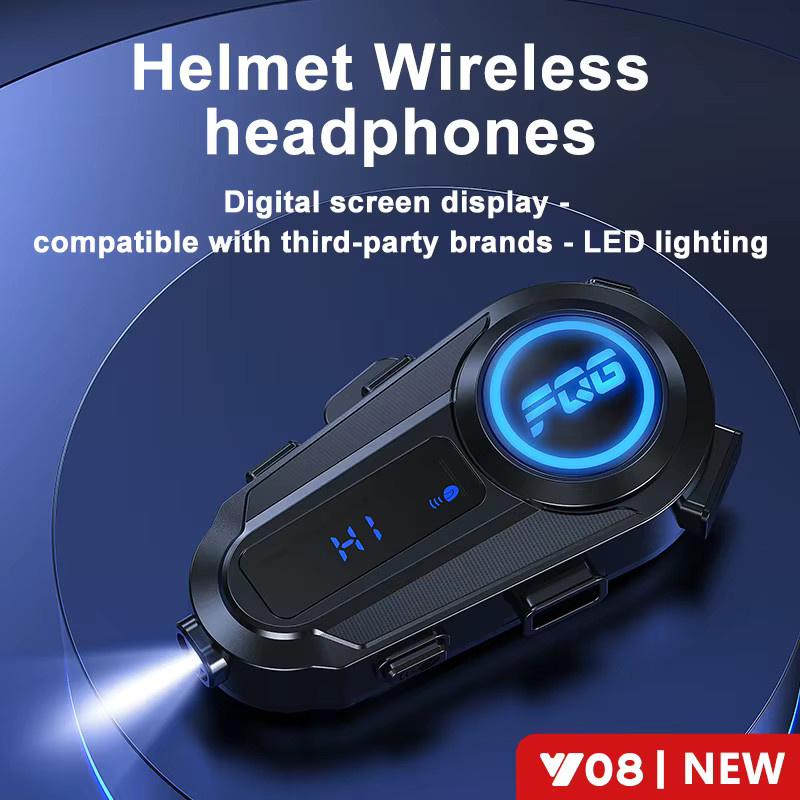 XINOWY Y08 Motorradhelm Bluetooth 6.0 mit 2-Personen-Gegensprechanlage und CVC+DSP Dual Intelligent Noise Reduction in Schwarz - Bild 2