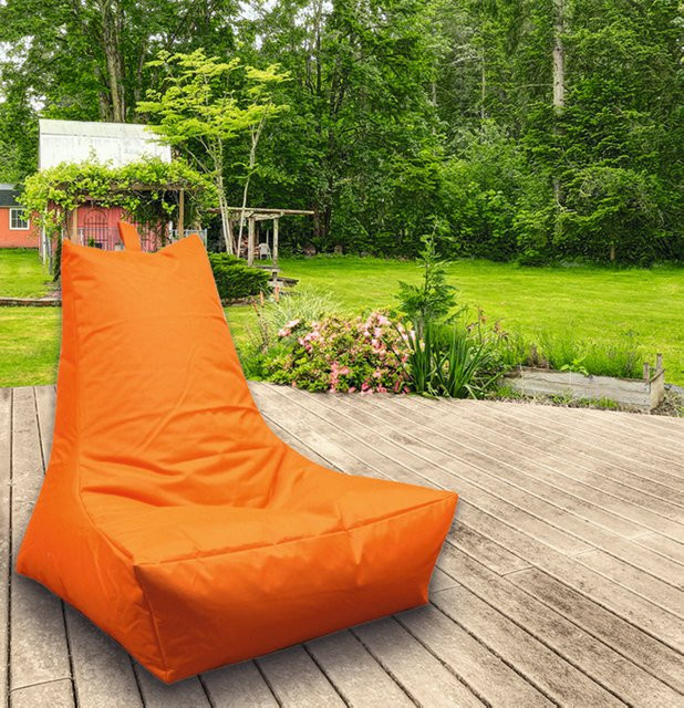 Kinzler Lounge-Sessel Outdoor in Orange mit abnehmbarem Bezug und wasserabweisendem Polyester-Stoff, B/T/H: 100 x 90 x 80 cm - Bild 1
