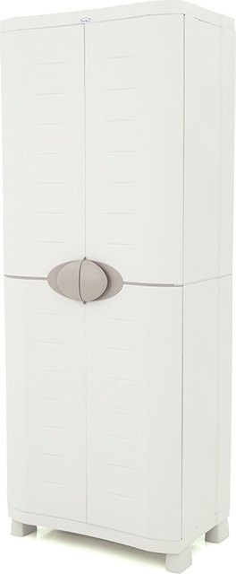Intergard Besenschrank aus Kunststoff in Grau, B/T/H: 70 x 20 x 184 cm - Bild 1