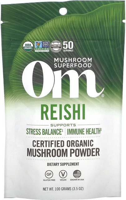 Om Mushrooms Reishi-Pilze Bio-Pilzpulver 100 g - Bild 1