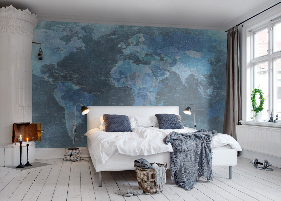 Rebel Walls Weltkarte Wandtattoo Mural in Blau Classic - Bild 3