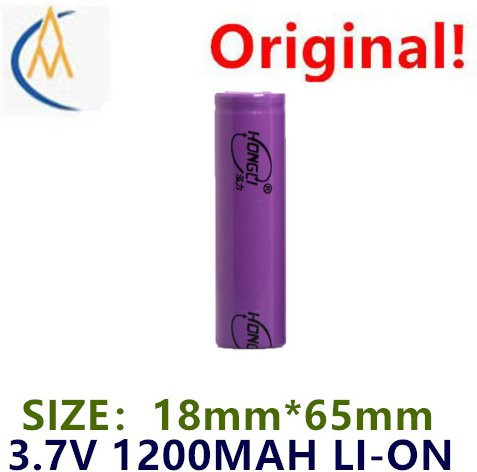 Hong Lithium-Batterie 1200mAh 3,7V Flachkopf in Lila für Elektronikprodukte und Powerbanks - Bild 1