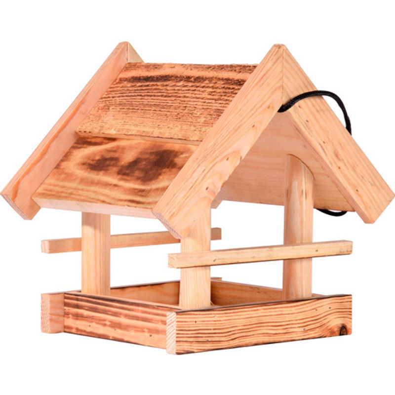 DOBAR Vogelhaus Candela hängend geflammt in Braun - Bild 4