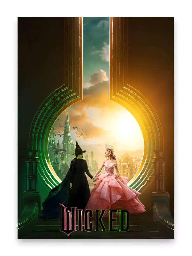W-Wicked Movie Poster selbstklebender wasserfester Papieraufkleber in Schwarz und Multicolour, Wanddekoration für Kaffeehäuser, B/H: 20 x 15 cm - Bild 6
