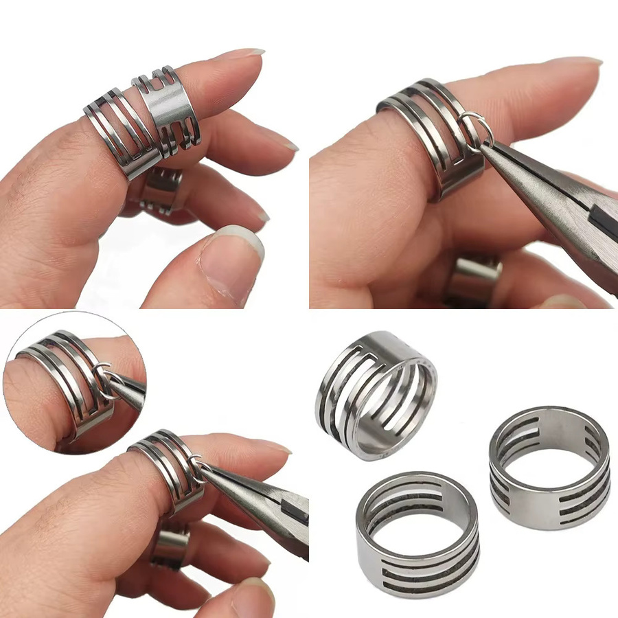 Edelstahl Sprungringe Set für Schmuckherstellung und DIY-Handwerk in Silber - Bild 3