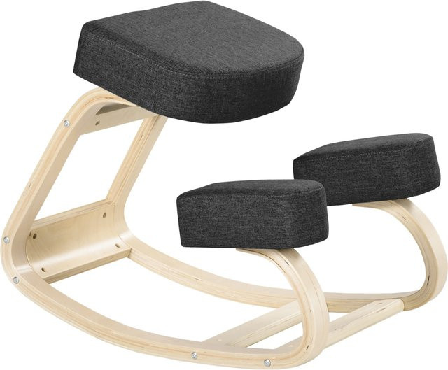 Vinsetto Ergonomischer Kniestuhl in Schwarz zur Verbesserung der Körperhaltung für dein Homeoffice - Bild 1