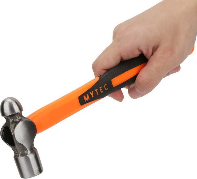 Painter Ball Peen Hammer Mini-Handhammer aus Stahl in Beige und Orange, 0,5 LB - Bild 1