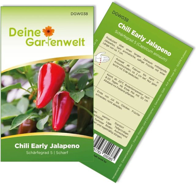 Deine Gartenwelt Chili Jalapeno Gemüsesamen - Bild 1