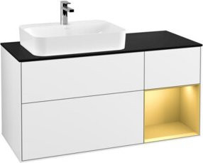 V&B Waschtischunterschrank Finion in Weiß glänzend lackiert, Breite: 120 cm, Tiefe: 50,1 cm, Höhe: 50,1 cm - Bild 1