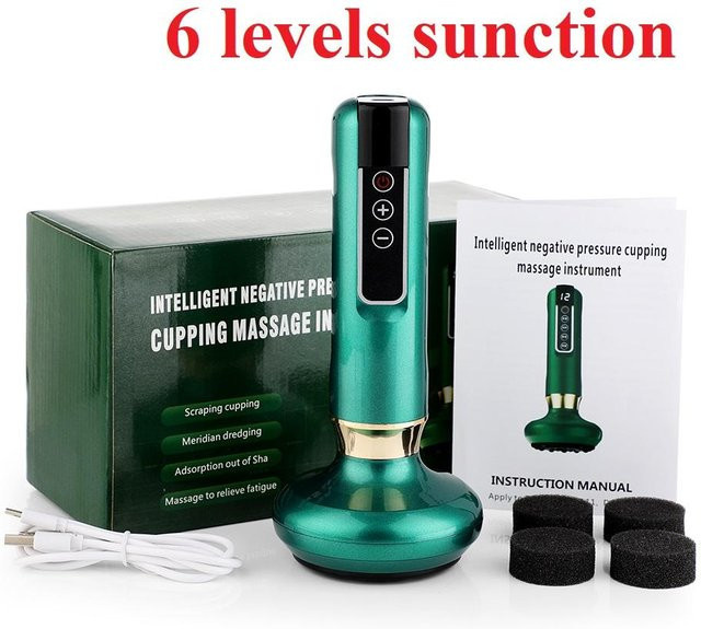 Binchi Health Technology Elektrische Vakuum-Schröpfmassage, Black, Unisex - Bild 1