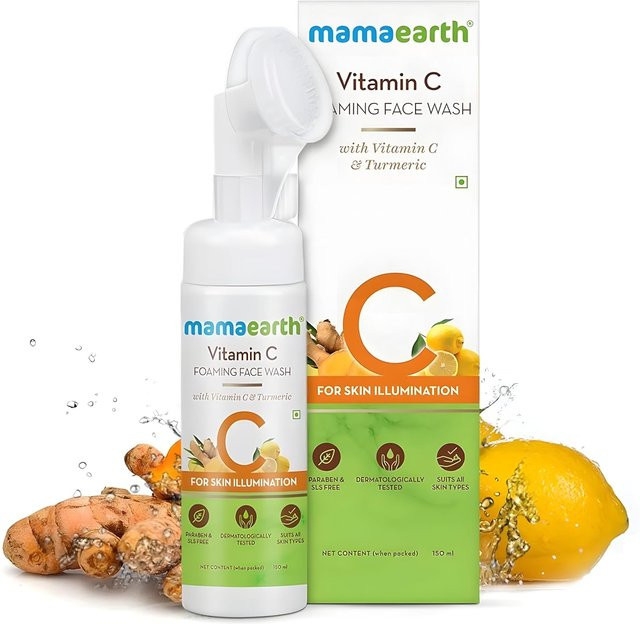 Mamaearth Vitamin C Gesichtswaschgel, 150 ml, für fettige Haut - Bild 1