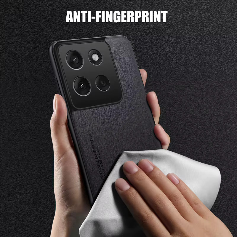 Luxus PU Leder Schutzhülle für Motorola Moto G86 Power und Moto G85 in Schwarz, stoßfeste Silikon Rückseite Abdeckung - Bild 2