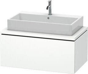 Duravit L-Cube Waschtischunterschrank in Weiß für Konsole mit einem Auszug, B/H/T: 92 x 54,7 x 40 cm - Bild 1