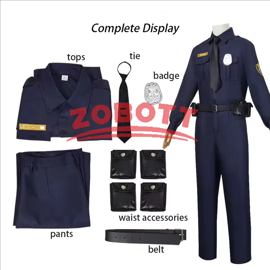 cosfans Nick Wilde Polizeiuniform, Cosplay Outfit, Unisex, Blau - Bild 3