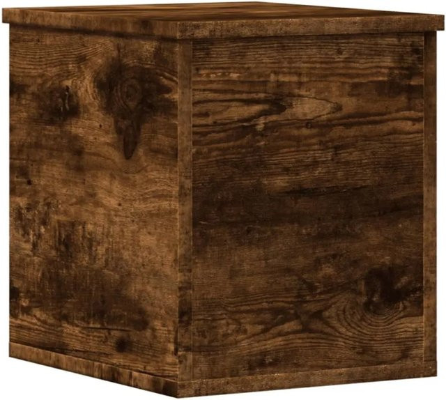 vidaXL Truhe aus Holzwerkstoff in Räuchereiche, Braun, B/T/H: 30 x 35 x 35 cm - Bild 1