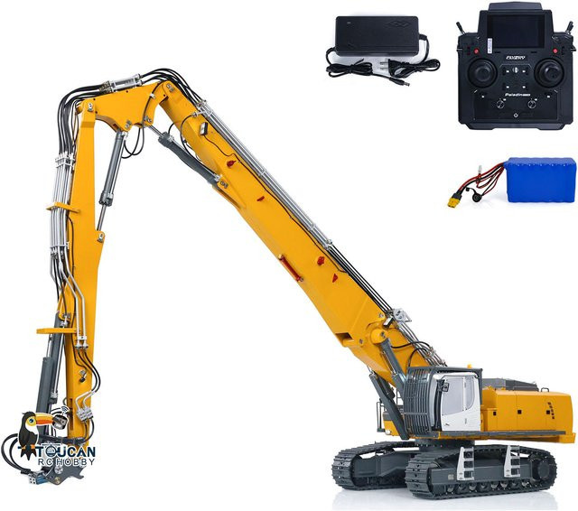 TOUCAN RC HOBBY Hydraulische Abbruchmaschine, ferngesteuertes Baggermodell, Metall, 1:14 - Bild 1