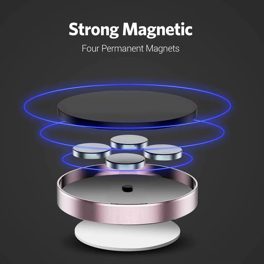 VAORLO Magnetische Auto Telefonhalterung für iPhone, Samsung und Xiaomi in Schwarz - Bild 3