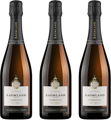 Sekthaus Raumland, Chardonnay, Brut Nature, Sekt, 3 x 0,75 l - Bild 1