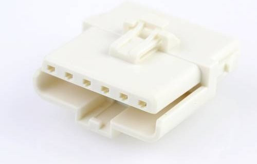 Molex Stift- und Buchsengehäuse-Kabel aus Kunststoff, 6 Polzahl, Farbe: Weiß/Transparent - Bild 1