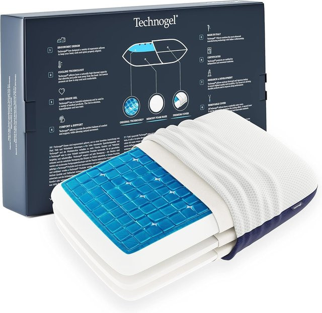 Technogel New Generation Deluxe Orthopädisches Gel-Kissen in Blau mit Gel-Foam-Technologie - Bild 1