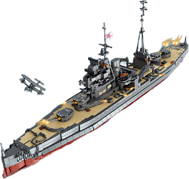 barweer Königin Elizabeth Klasse Schlachtschiff, Bausteine Set, Modell Bricks - Bild 1