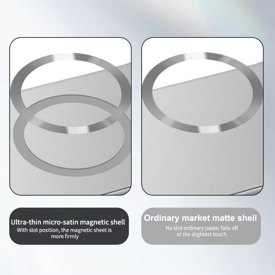 MagSafe Handyhülle für Honor in Grau mit matter Metallic-Lackierung und randlosem Design - Bild 5
