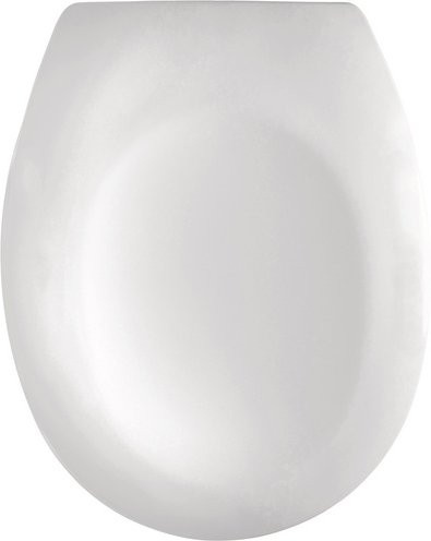 Cornat WC-Sitz SIROS aus Duroplast in D-Form, Farbe: Weiss, B/T/H: 37,5 x 52,0 x 2,0 cm - Bild 1