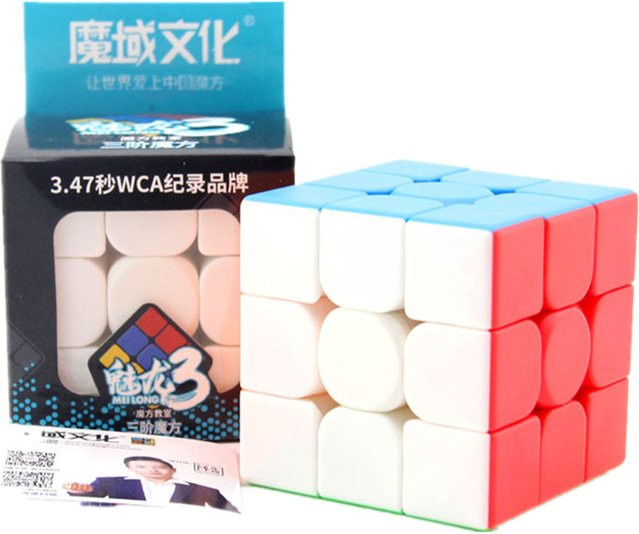 Moyu Meilong 3x3x3 Magic Speed Cube Puzzle stickerless Bunt / Mehrfarbig - Bild 1