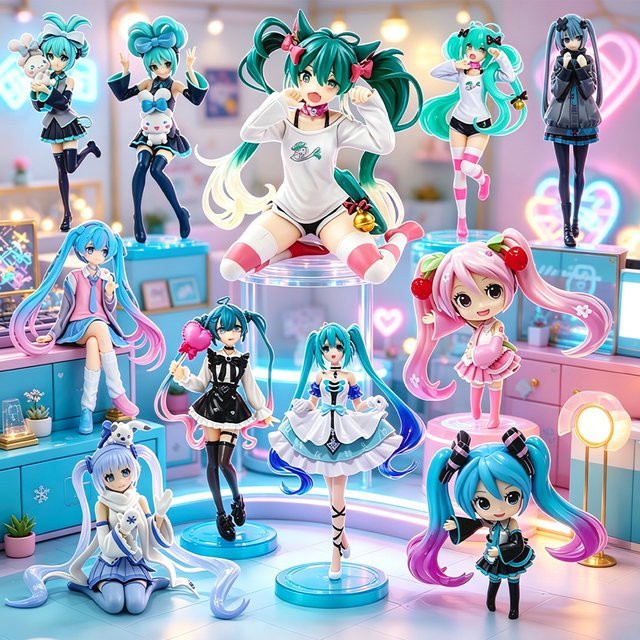 Bandai Hatsune Miku, Actionfigur, Hochzeitskleid, Mehrfach Artikuliert - Bild 1