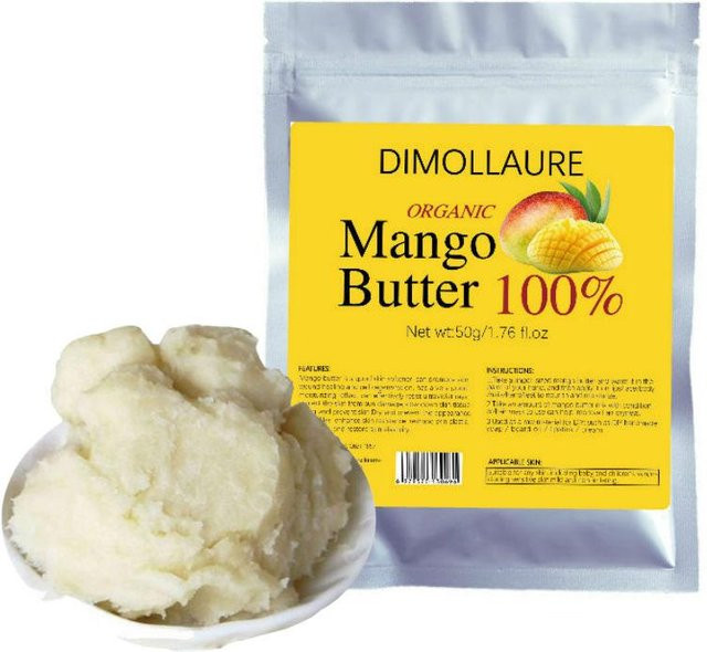 Bio-Mangobutter Rohhautpflege Körperöl, 50g, für Gesicht und Körper - Bild 1
