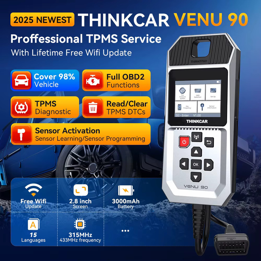 THINKCAR VENU 90 Auto-Reifendruck-Diagnosetool mit TPMS-Sensor-Programmierung und Lernaktivator für ThinkTool Pro 689BT - Bild 2