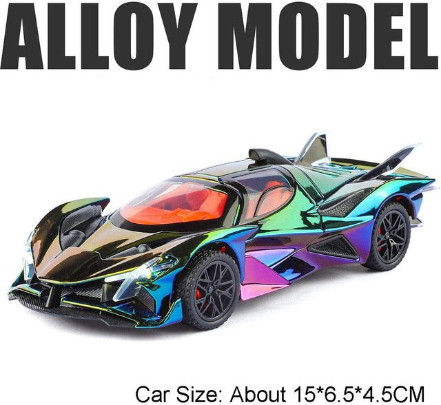 Linyi toy car Apollo Evo Modell Spielzeugauto, 1:32, Schmetterlingstüren geöffnet, Rückzieher, Bunt, ab 14 Jahren - Bild 1