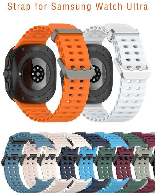 Samsung Uhrenarmband Silikon, Marine, Galaxy Watch Ultra 47mm - Bild 1