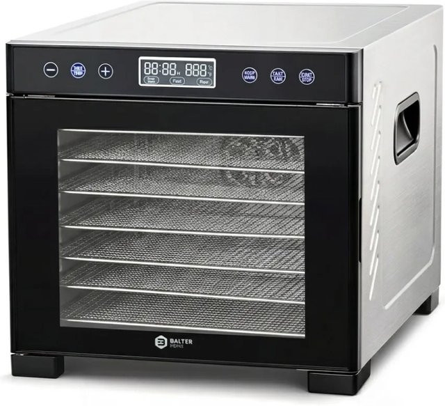 Balter Dörrautomat Edelstahl in Silber mit 7 Etagen, 600 W, LED-Display und Temperaturregelung - Bild 1