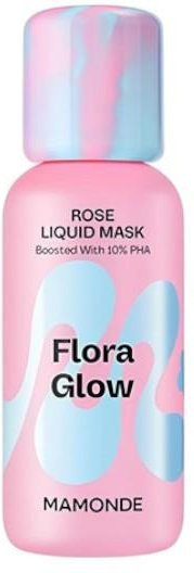 MAMONDE Flora Glow Rose Liquid Mask, 80 ml, für trockene Haut, Peptide, PHA - Bild 1