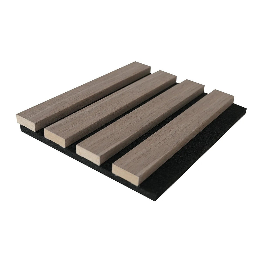 Vente-unique Wandplatte Pencia in Naturfarben Dunkel Braun mit Holzoptik, Breite: 260 cm - Bild 2