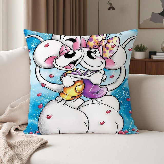 Lucky Starfish HOME Kissenbezug mit Cartoon Diddl Rat Motiv in Multicolour, B/T: 30 x 30 cm - Bild 1