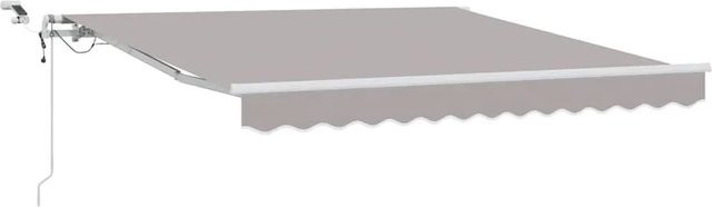 Einziehbare Markise vidaXL in Hellgrau aus Polyester und Metall, B/T: 300 x 250 cm - Bild 1
