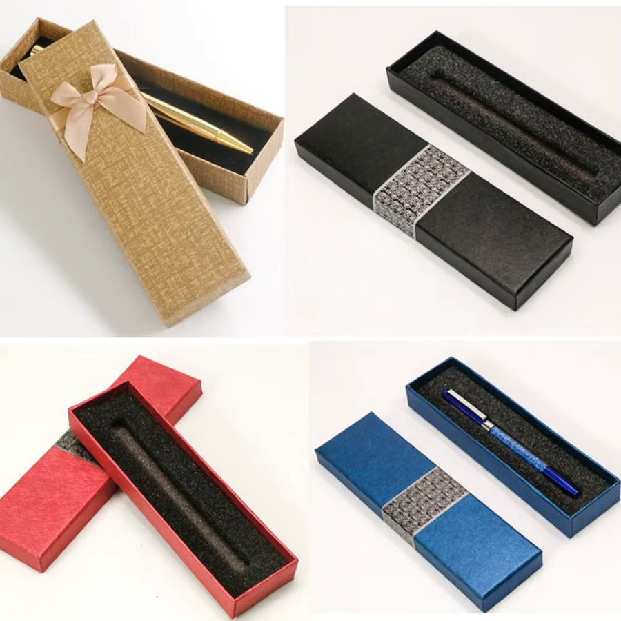 Schwarze Geschenkbox aus Papier für Füllfederhalter und Stifte - Bild 2