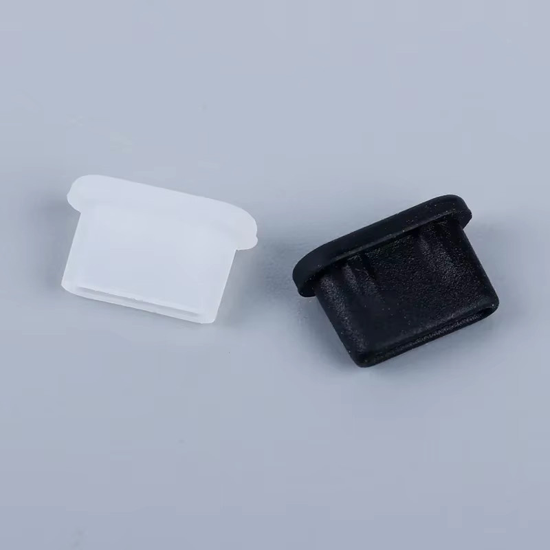 Silikon-Staubschutz-Kappen für USB-C Ladeanschlüsse in Transparent für iPhone 17 16 15 Pro Max sowie Samsung und Xiaomi - Bild 6