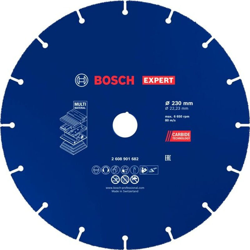 Bosch EXPERT Carbide Multi Wheel Trennscheibe Durchmesser: 230 mm, Bohrung: 22,23 mm - Bild 2