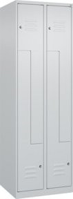 C+P Z-Spind Classic PLUS Spind mit 4 Fächern, grau, H x B x T: 185 x 60 x 50 cm - Bild 1
