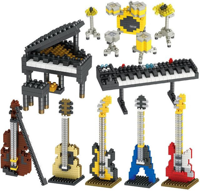 Moc Musik, Bausteine, Musik serie, Kunststoff, Bunt / Mehrfarbig, Rot - Bild 1
