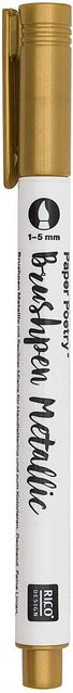 Rico Design Paper Poetry Metallic Brushpen Gold mit 1-5mm Spitze - Bild 1