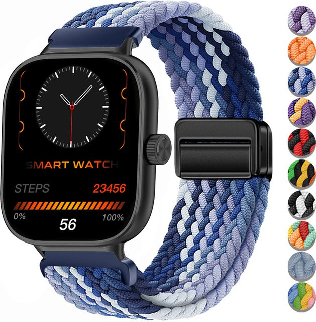 CAOWTAN Uhrenarmband Nylon, Multicolor, Xiaomi Redmi Watch 4 5 - Bild 1