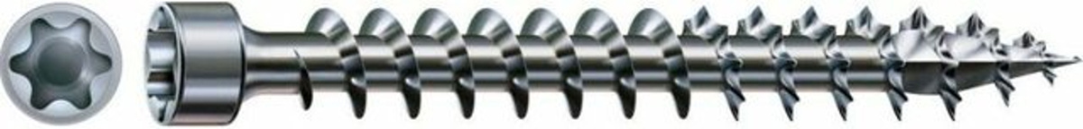 Spax Zylinderkopfschrauben-Sortiment aus Stahl, Farbe: Silber, 100 Stück, Durchmesser: 6 mm, Länge: 140 mm, mit Torx-Antrieb - Bild 2