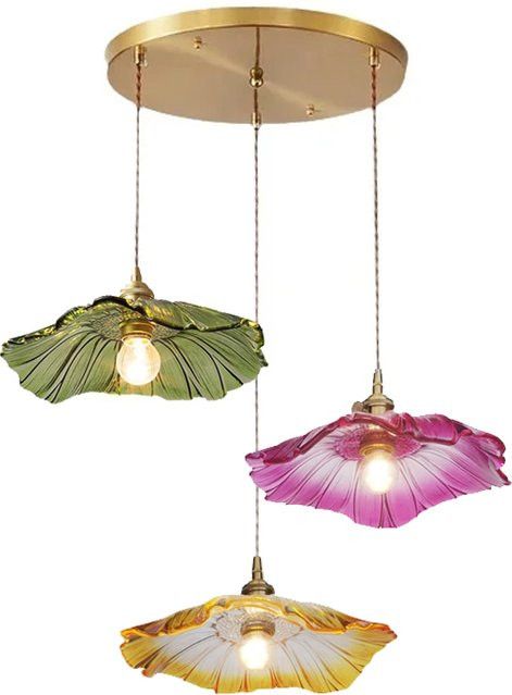 Retro Pendelleuchte Ramalho aus Glas für Wohnzimmer, Esszimmer und Küche - Bild 1